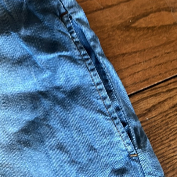 Cloth & Stone Xander Lace Up Chambray Dress Size S Tencel Lyocell Pockets - Picture 8 of 10